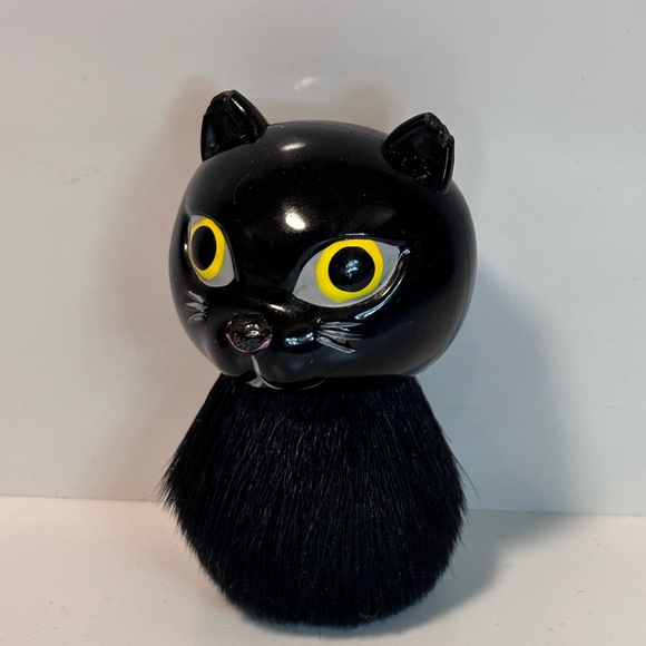 NEW - Adorable Black Cat Kabuki Blush Bronzer Soft Dense Bristle Brush - Picture 3 of 6